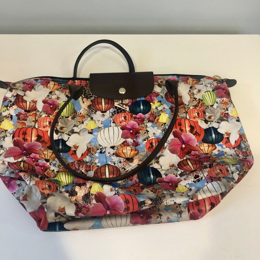 Longchamp Limited Ed Mary Katrantzou Le Pliage Bag